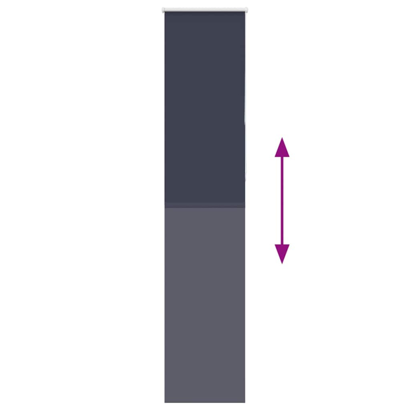 Verdunkelungsrollo Marineblau 40x230cm Stoffbreite 35,7 cm