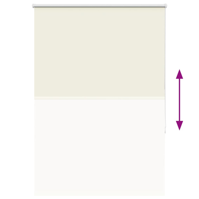 Verdunkelungsrollo Cremeweiß 95x130cm Stoffbreite 90,7 cm