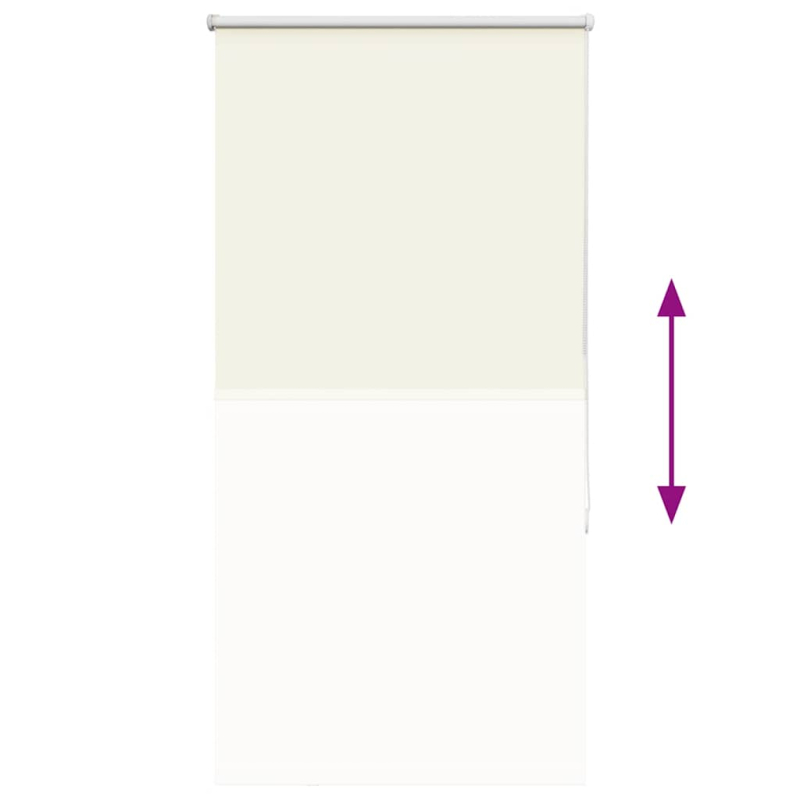 Verdunkelungsrollo Cremeweiß 85x150cm Stoffbreite 80,7 cm