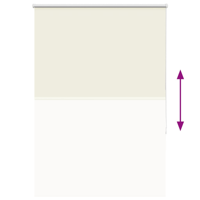 Verdunkelungsrollo Cremeweiß 105x150cm Stoffbreite 100,7cm