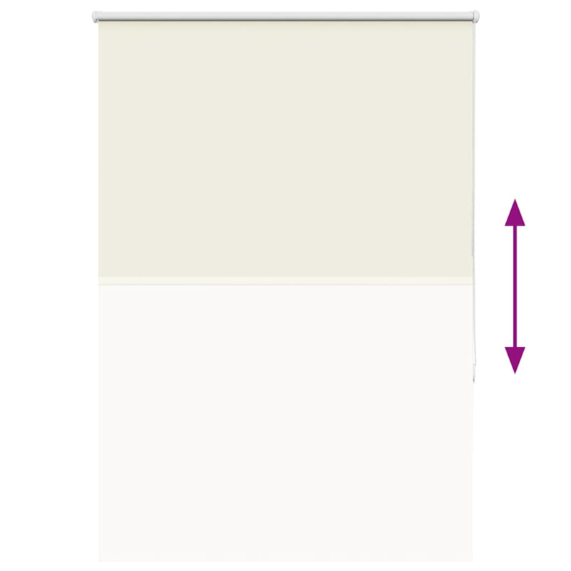 Verdunkelungsrollo Cremeweiß 95x175cm Stoffbreite 90,7 cm