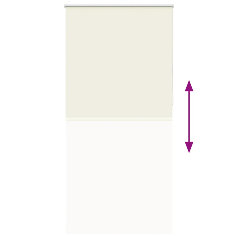 Verdunkelungsrollo Cremeweiß 100x210cm Stoffbreite 95,7cm