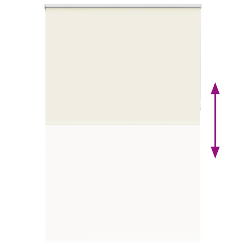 Verdunkelungsrollo Cremeweiß 155x210cm Stoffbreite 151,6cm
