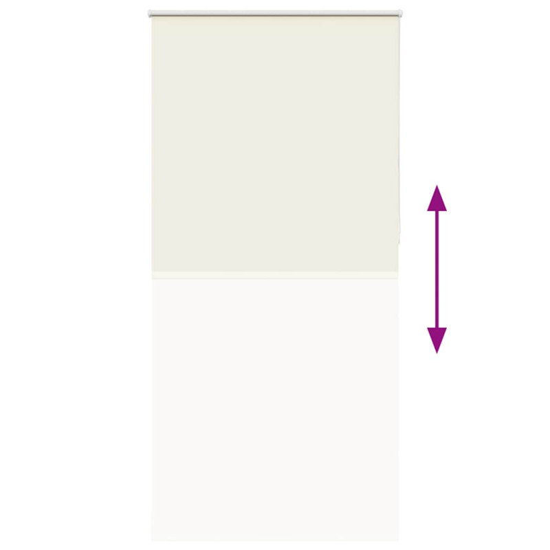 Verdunkelungsrollo Cremeweiß 100x230cm Stoffbreite 95,7cm