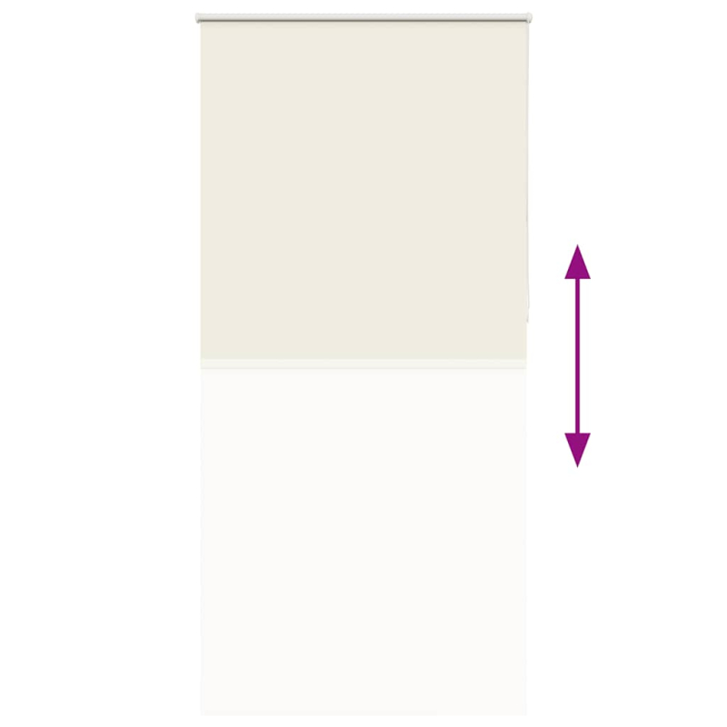 Verdunkelungsrollo Cremeweiß 110x230cm Stoffbreite 105,7cm