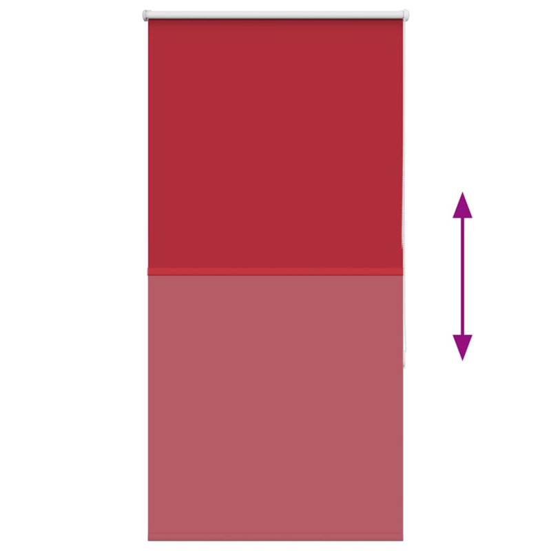 Verdunkelungsrollo Rot 85x150 cm Stoffbreite 80,7 cm Polyester