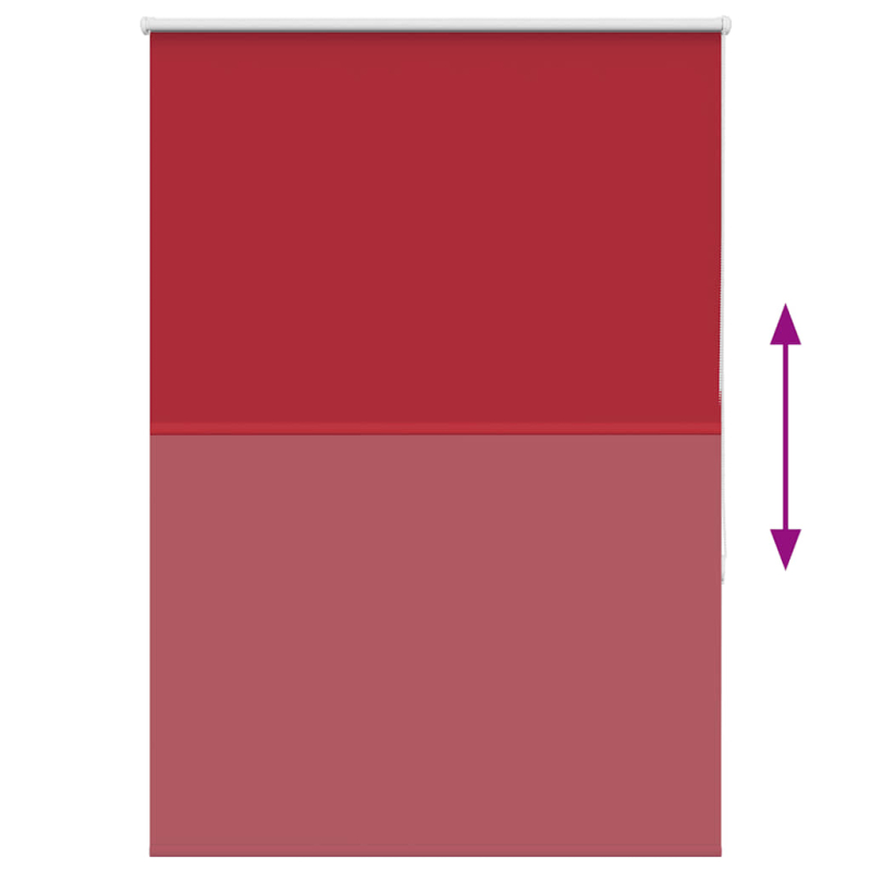 Verdunkelungsrollo Rot 110x150cm Stoffbreite 105,7cm Polyester