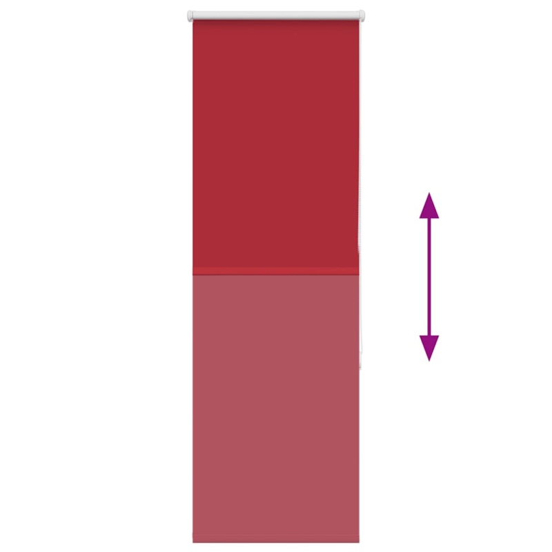 Verdunkelungsrollo Rot 50x175 cm Stoffbreite 45,7 cm Polyester