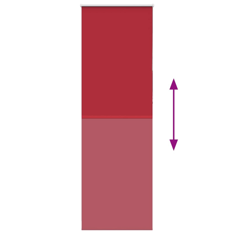 Verdunkelungsrollo Rot 85x210 cm Stoffbreite 80,7 cm Polyester