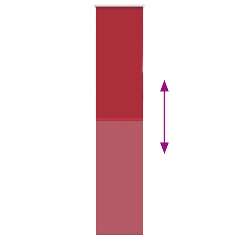 Verdunkelungsrollo Rot 45x230 cm Stoffbreite 40,7 cm Polyester