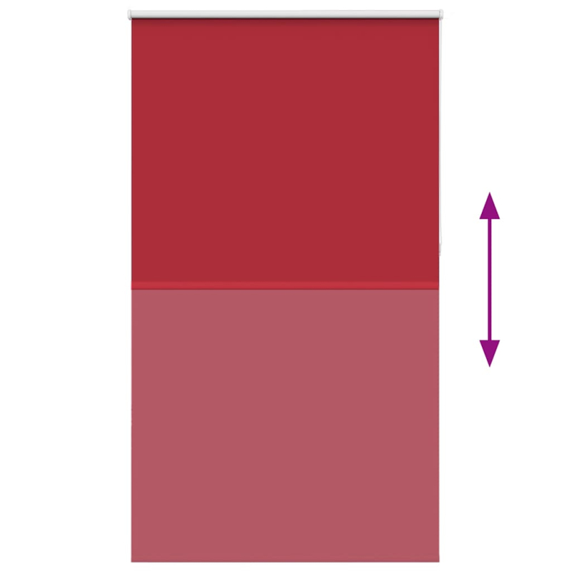 Verdunkelungsrollo Rot 140x230cm Stoffbreite 136,6cm Polyester