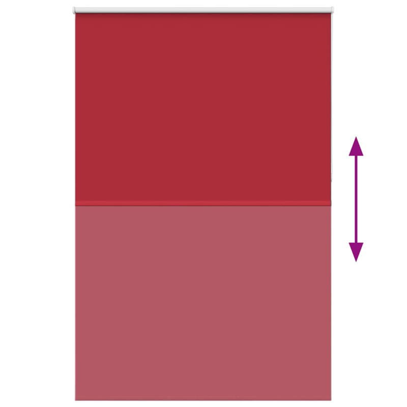 Verdunkelungsrollo Rot 145x230cm Stoffbreite 141,6cm Polyester