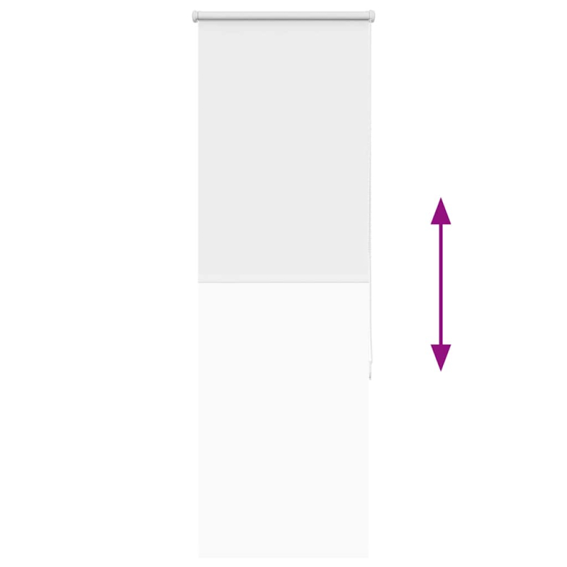 Verdunkelungsrollo Weiß 60x130cm Stoffbreite 55,7 cm Polyester
