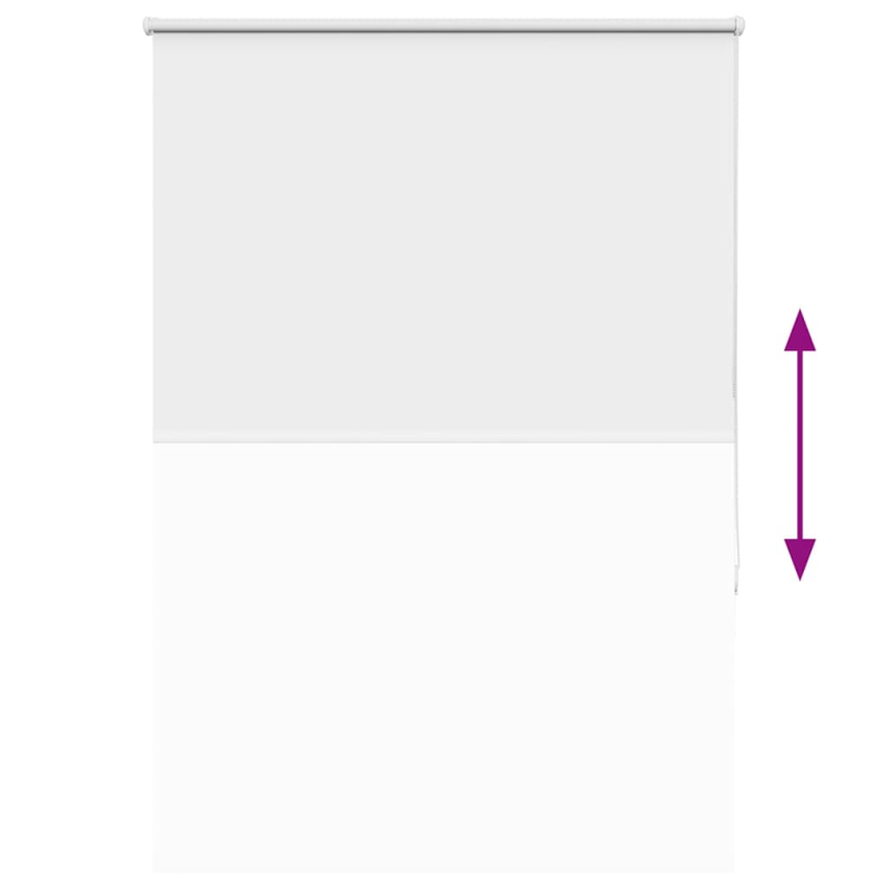 Verdunkelungsrollo Weiß 100x130cm Stoffbreite 95,7cm Polyester