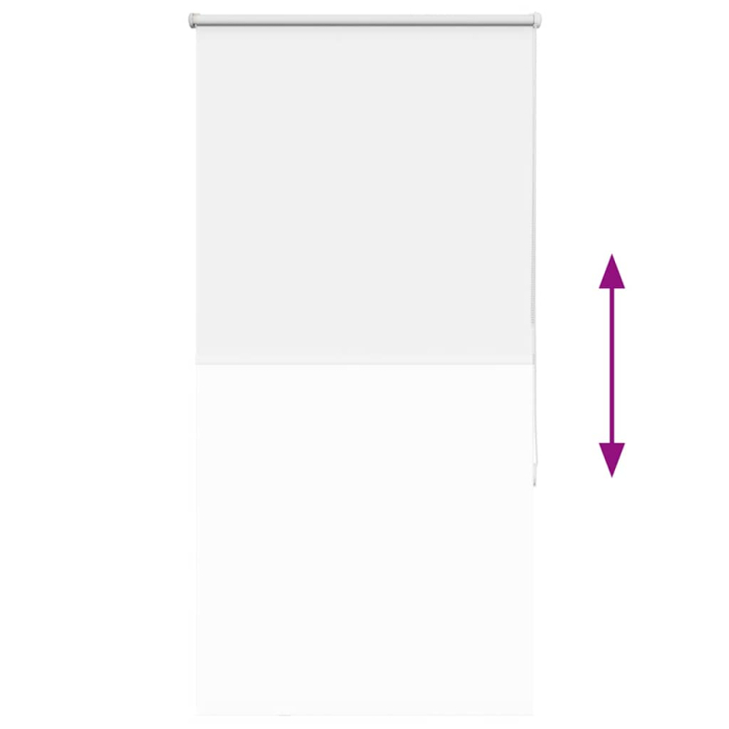 Verdunkelungsrollo Weiß 80x150cm Stoffbreite 75,7 cm Polyester