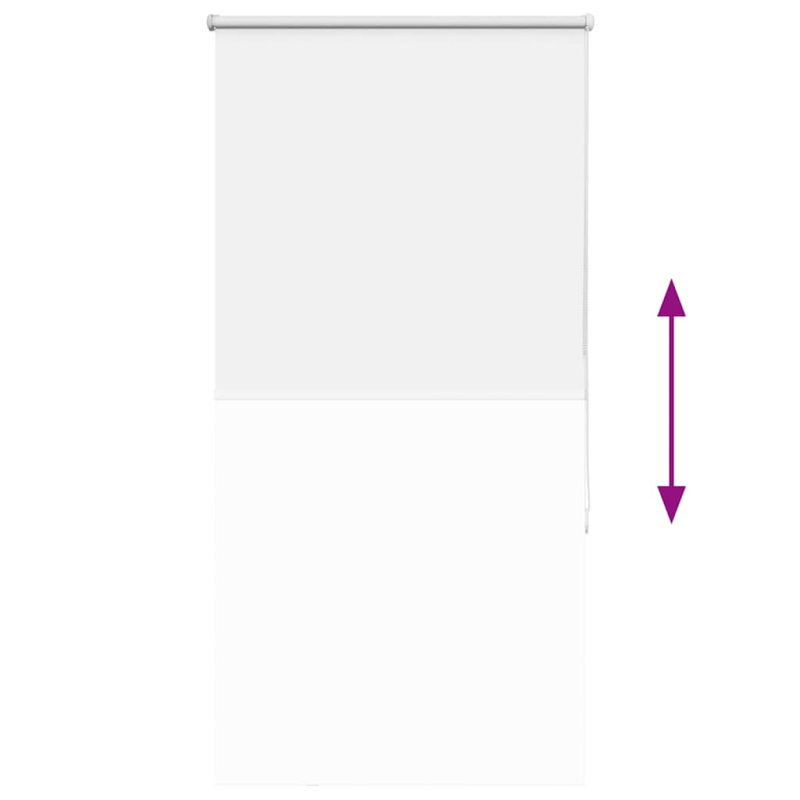 Verdunkelungsrollo Weiß 85x150cm Stoffbreite 80,7 cm Polyester