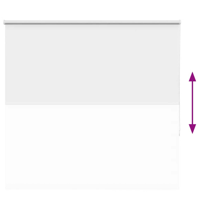Verdunkelungsrollo Weiß 145x150cm Stoffbreite 141,6cm Polyester