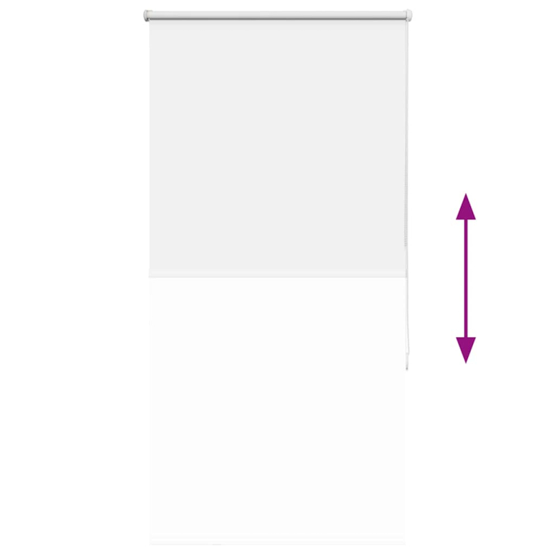 Verdunkelungsrollo Weiß 80x175cm Stoffbreite 75,7 cm Polyester