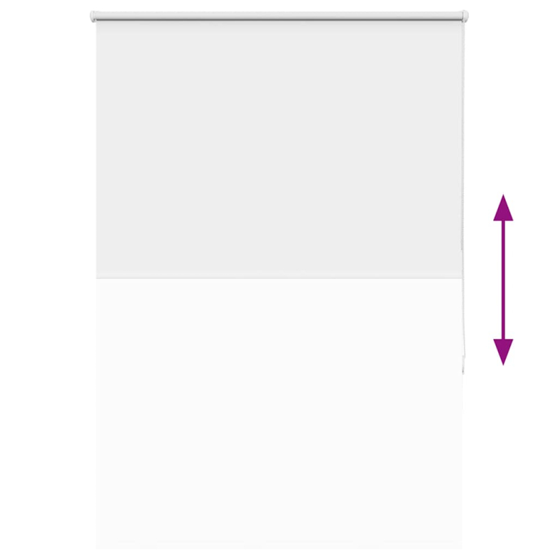Verdunkelungsrollo Weiß 100x175cm Stoffbreite 95,7cm Polyester