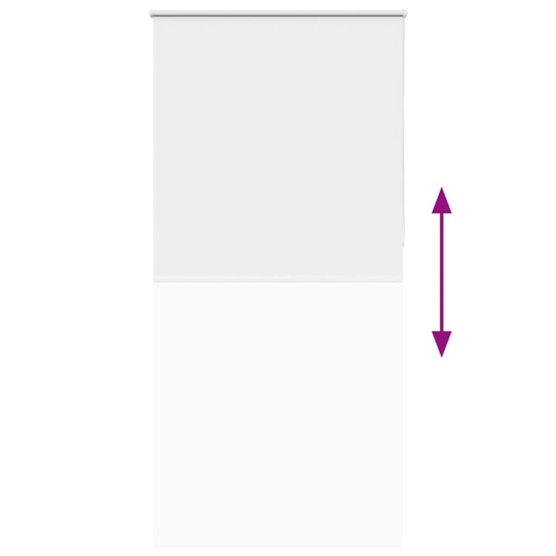 Verdunkelungsrollo Weiß 110x210 cm Stoffbreite 105,7 cm