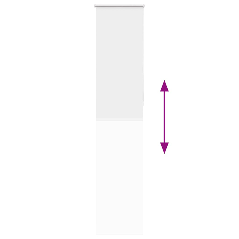 Verdunkelungsrollo Weiß 45x230cm Stoffbreite 40,7 cm Polyester