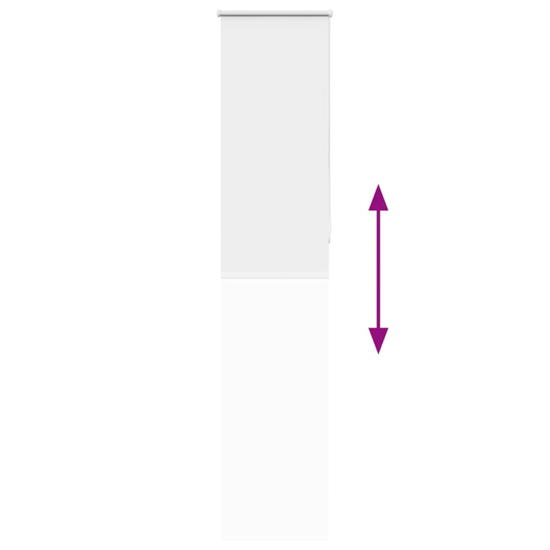 Verdunkelungsrollo Weiß 50x230cm Stoffbreite 45,7 cm Polyester