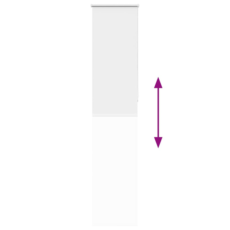 Verdunkelungsrollo Weiß 60x230cm Stoffbreite 55,7 cm Polyester