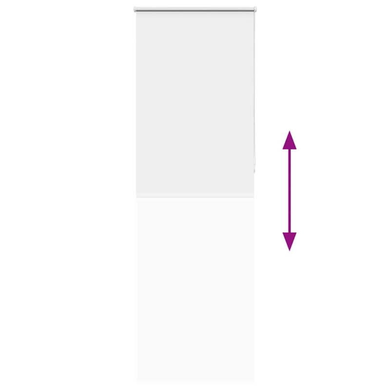 Verdunkelungsrollo Weiß 70x230cm Stoffbreite 65,7 cm Polyester