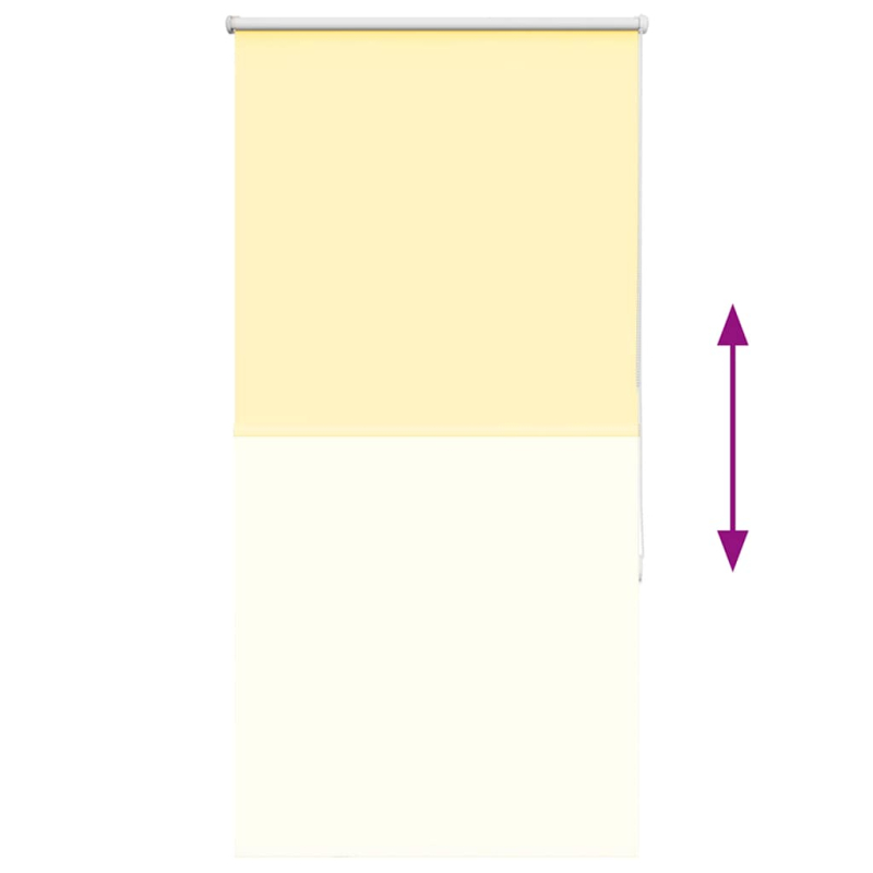 Verdunkelungsrollo Gelb 70x130 cm Stoffbreite 65,7 cm Polyester