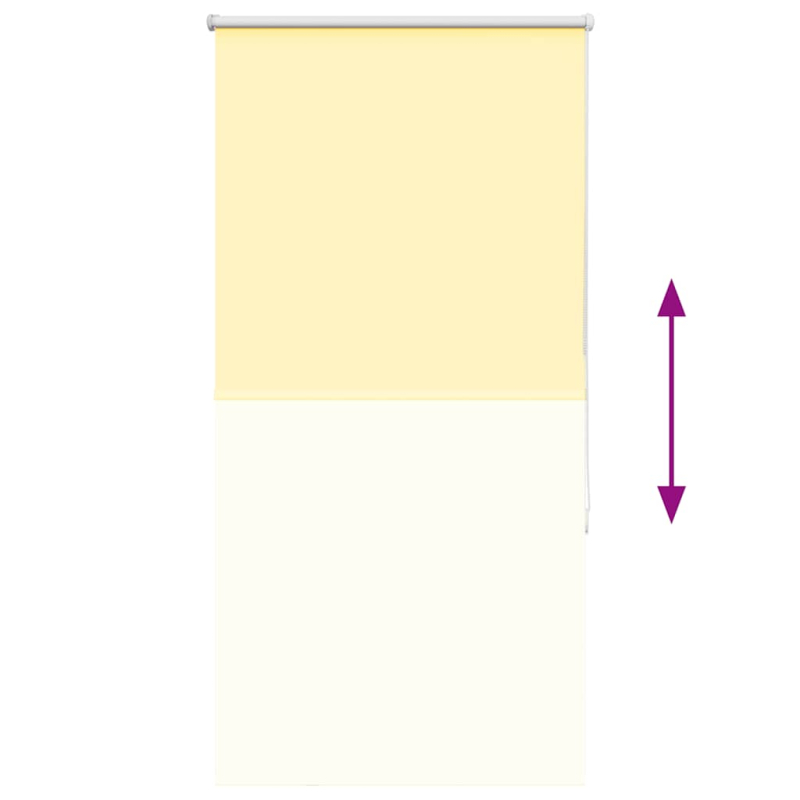 Verdunkelungsrollo Gelb 85x130 cm Stoffbreite 80,7 cm Polyester
