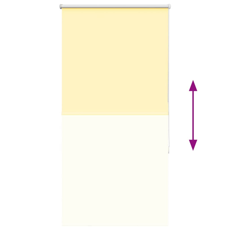 Verdunkelungsrollo Gelb 65x175 cm Stoffbreite 60,7 cm Polyester