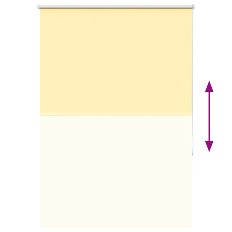 Verdunkelungsrollo Gelb 100x175cm Stoffbreite 95,7 cm Polyester