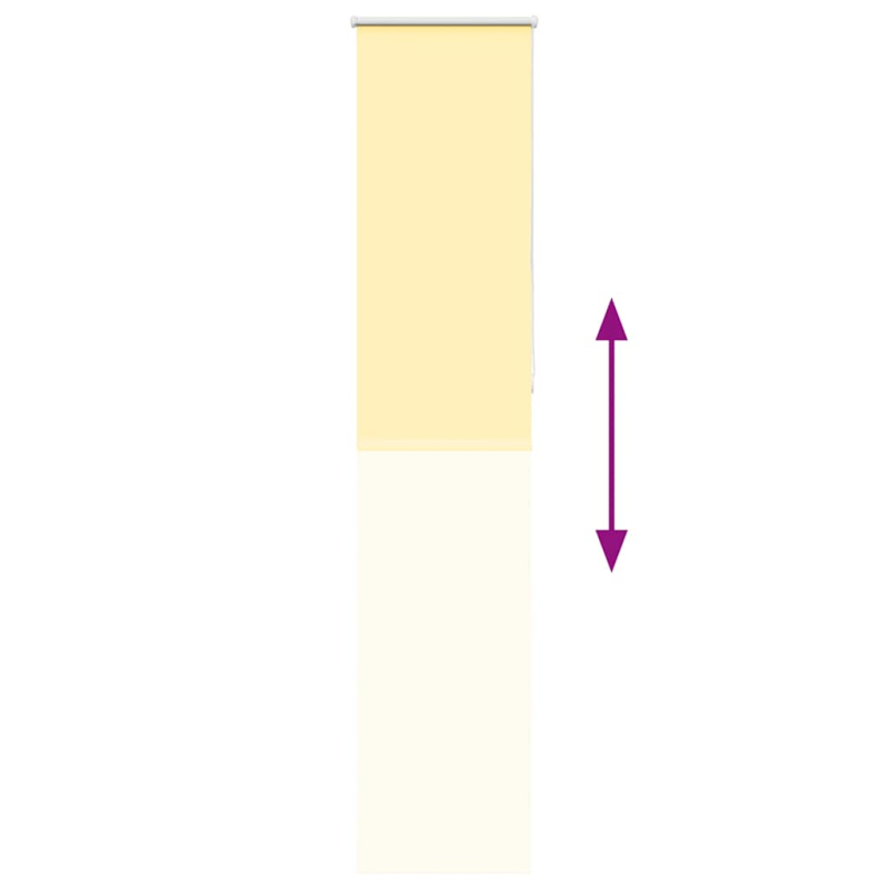 Verdunkelungsrollo Gelb 45x210 cm Stoffbreite 40,7 cm Polyester