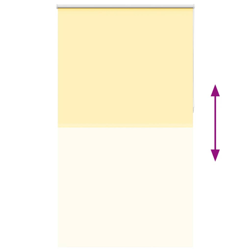 Verdunkelungsrollo Gelb 120x210cm Stoffbreite 116,6cm Polyester