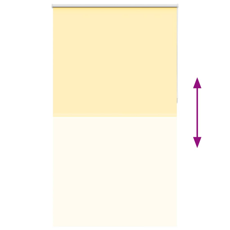 Verdunkelungsrollo Gelb 135x210cm Stoffbreite 131,6cm Polyester