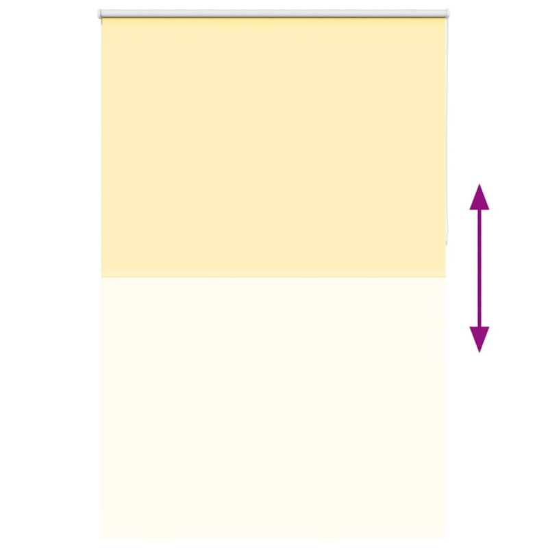 Verdunkelungsrollo Gelb 145x210cm Stoffbreite 141,6cm Polyester