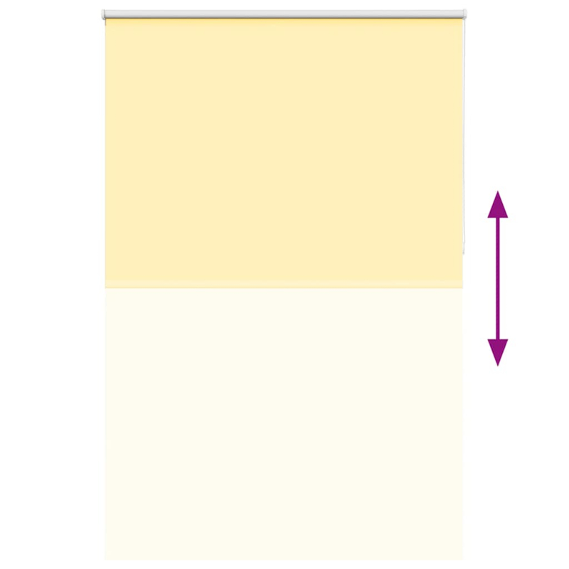 Verdunkelungsrollo Gelb 150x210cm Stoffbreite 146,6cm Polyester