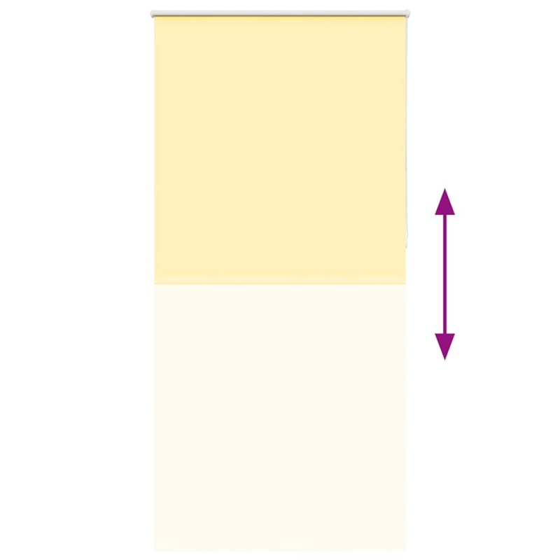 Verdunkelungsrollo Gelb 95x230 cm Stoffbreite 90,7 cm Polyester