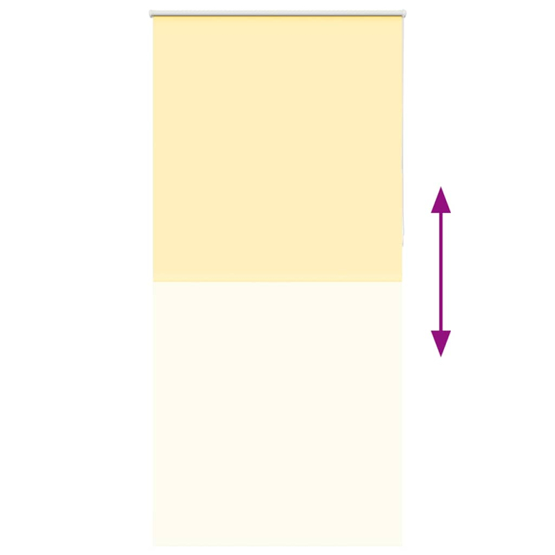Verdunkelungsrollo Gelb 105x230cm Stoffbreite 100,7cm Polyester