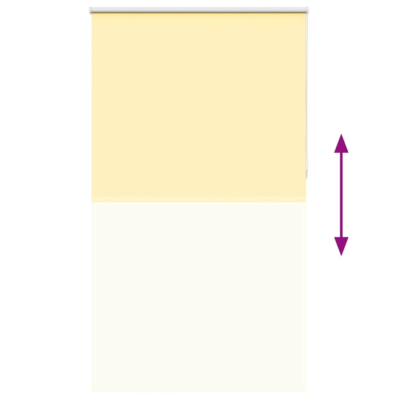 Verdunkelungsrollo Gelb 120x230cm Stoffbreite 116,6cm Polyester