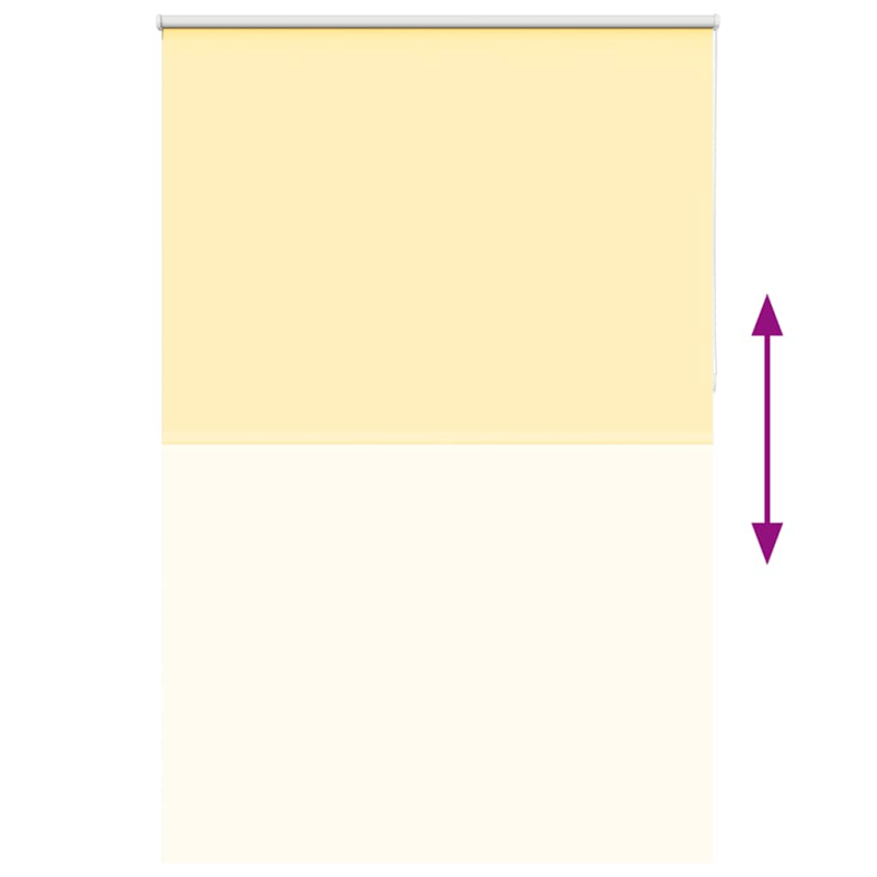 Verdunkelungsrollo Gelb 165x230cm Stoffbreite 161,6cm Polyester