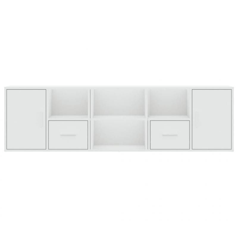 Eckregal Weiß 160x40x45 cm Holzwerkstoff