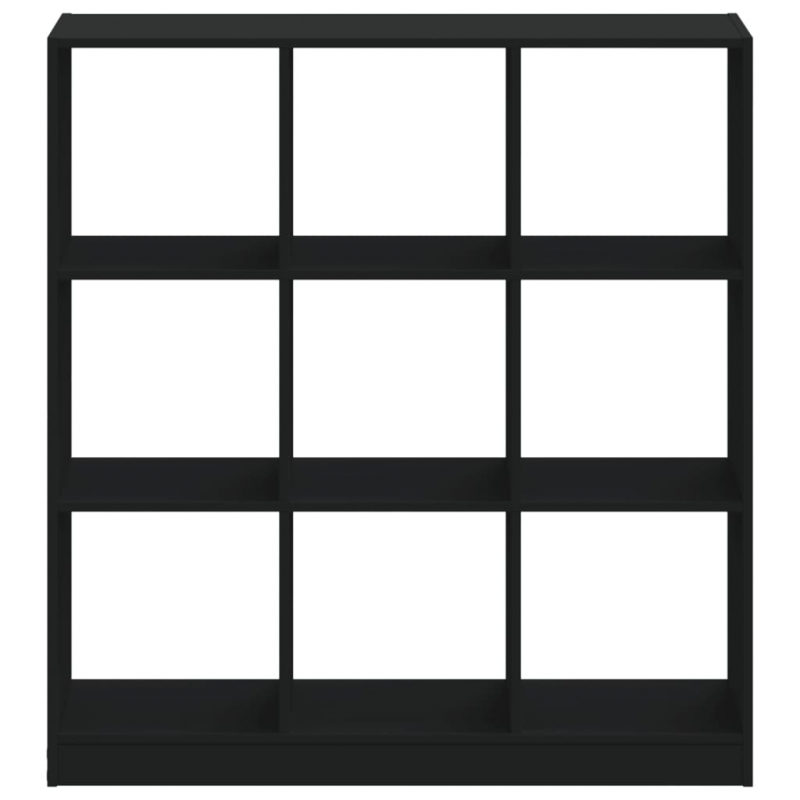 Bücherregal Schwarz 102x32x108 cm Holzwerkstoff