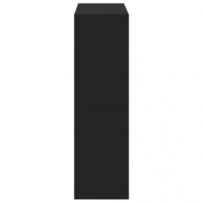 Bücherregal Schwarz 102x32x108 cm Holzwerkstoff