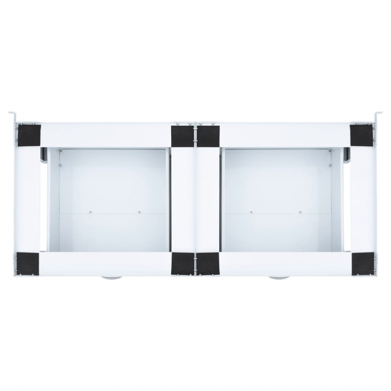 Waschmaschinen-Untergestell 2er mit Schubladen Weiß