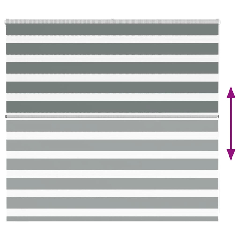 Zebrarollo Dunkelgrau 165x100 cm Stoffbreite 160,9 cm Polyester