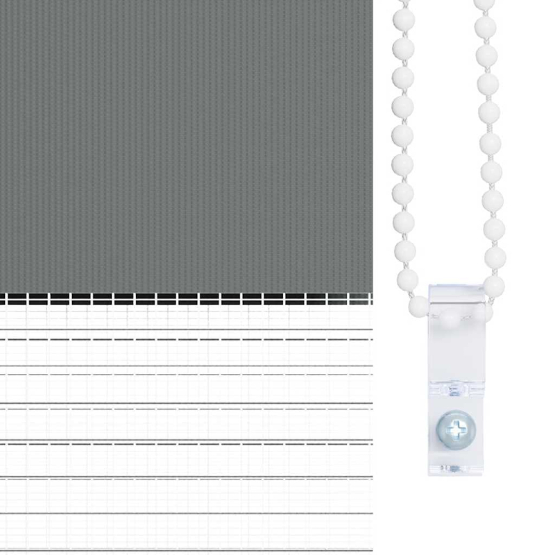 Zebrarollo Dunkelgrau 160x200 cm Stoffbreite 155,9 cm Polyester