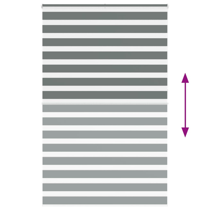 Zebrarollo Dunkelgrau 145x230cm Stoffbreite 140,9 cm Polyester