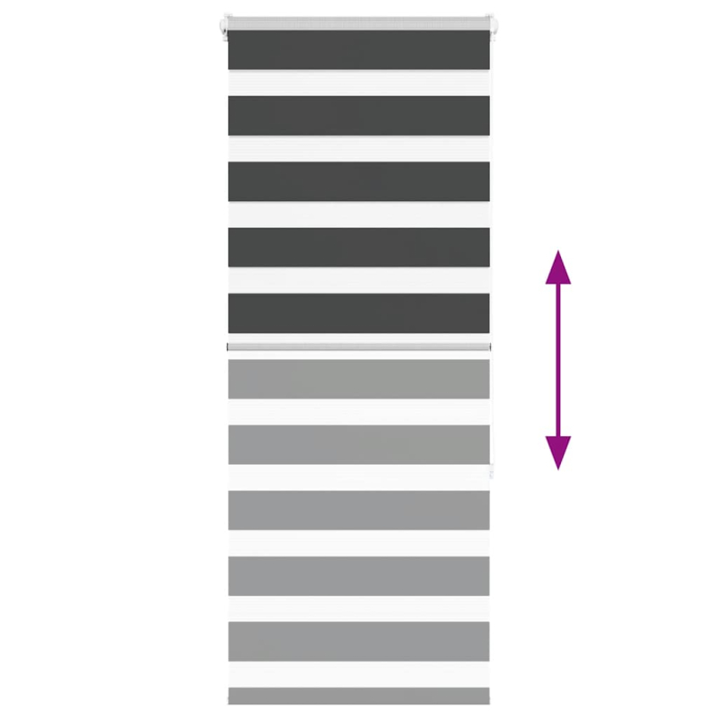 Zebrarollo Schwarz 60x150 cm Stoffbreite 55,9 cm Polyester