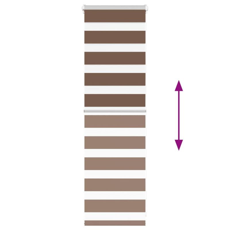 Zebrarollo Braun 50x100 cm Stoffbreite 45,9 cm Polyester